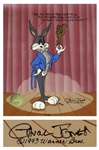Chuck Jones Signed Limited Edition Cel of Bugs Bunny in Pewlitzer Prize -- With Linda Jones Seal